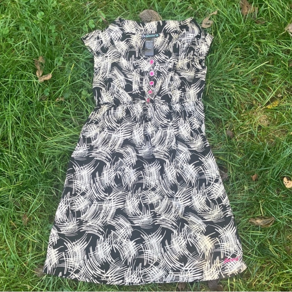 Ezekiel Black and White Patterned dress